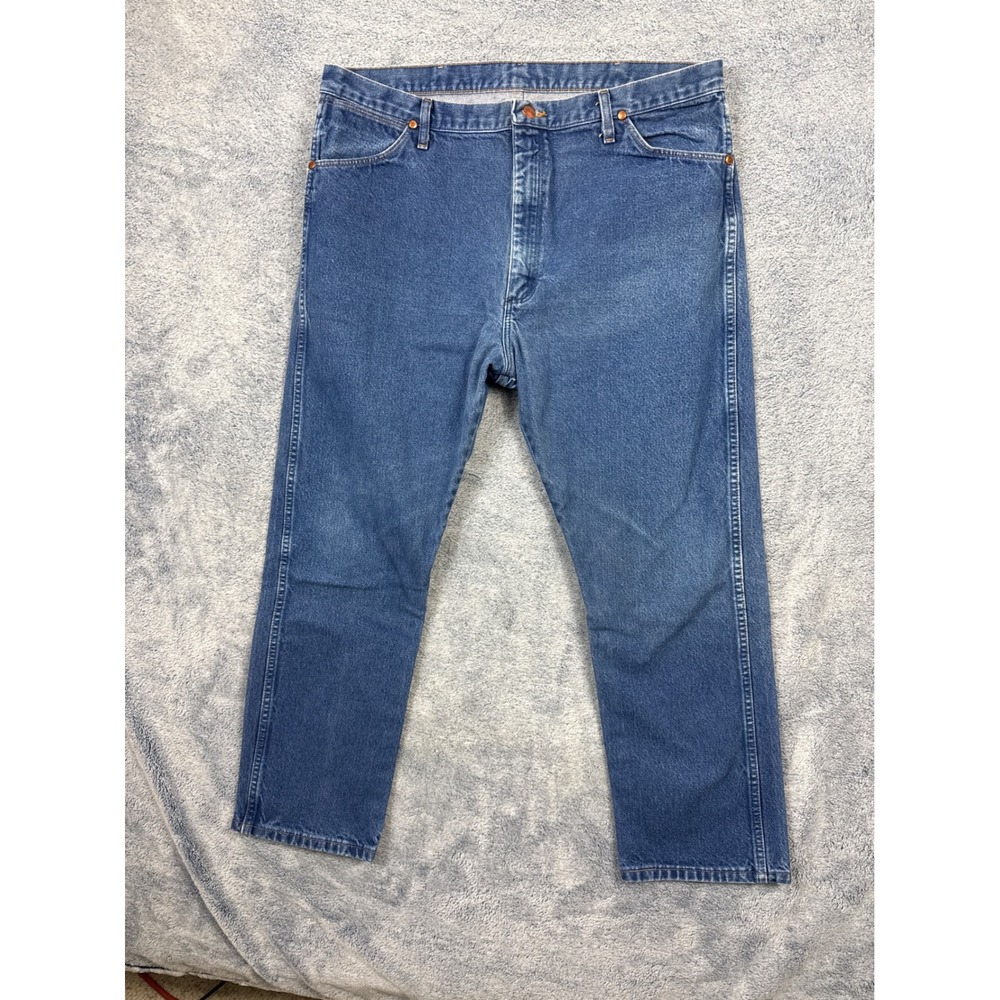 Wrangler Mens 42x30 Blue 13MWZ Cowboy Cut Original Fit Straight Leg Denim Jeans